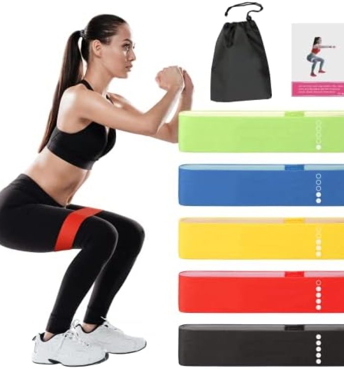 Allvodes Exercise Bands for Working Out, Resistance Bands Set with 5 Resistance Levels