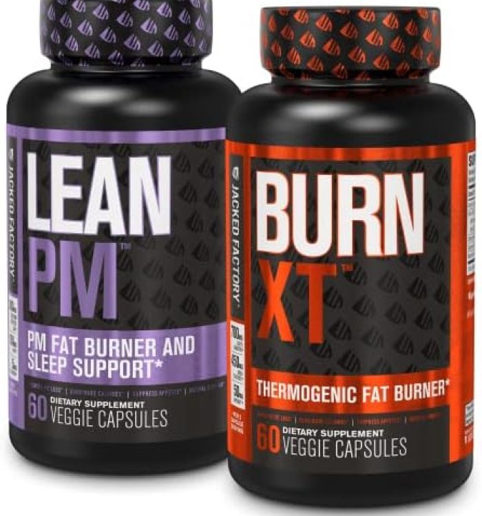 Jacked Factory Burn XT Thermogenic Fat Burner & Lean PM Nighttime Weight Loss Supplement